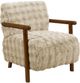 Monarch Specialties Inc. Light Brown/Walnut 31" Faux Fur Accent Chair-0