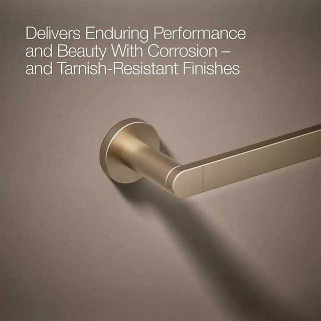 KOHLER® Composed® Vibrant Brushed Bronze 18" Towel Bar-2