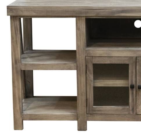 American Wholesale Furniture Spencer Granite/White 64" TV Console-1