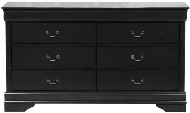 American Wholesale Furniture Louis Philippe Ebony Dresser-0