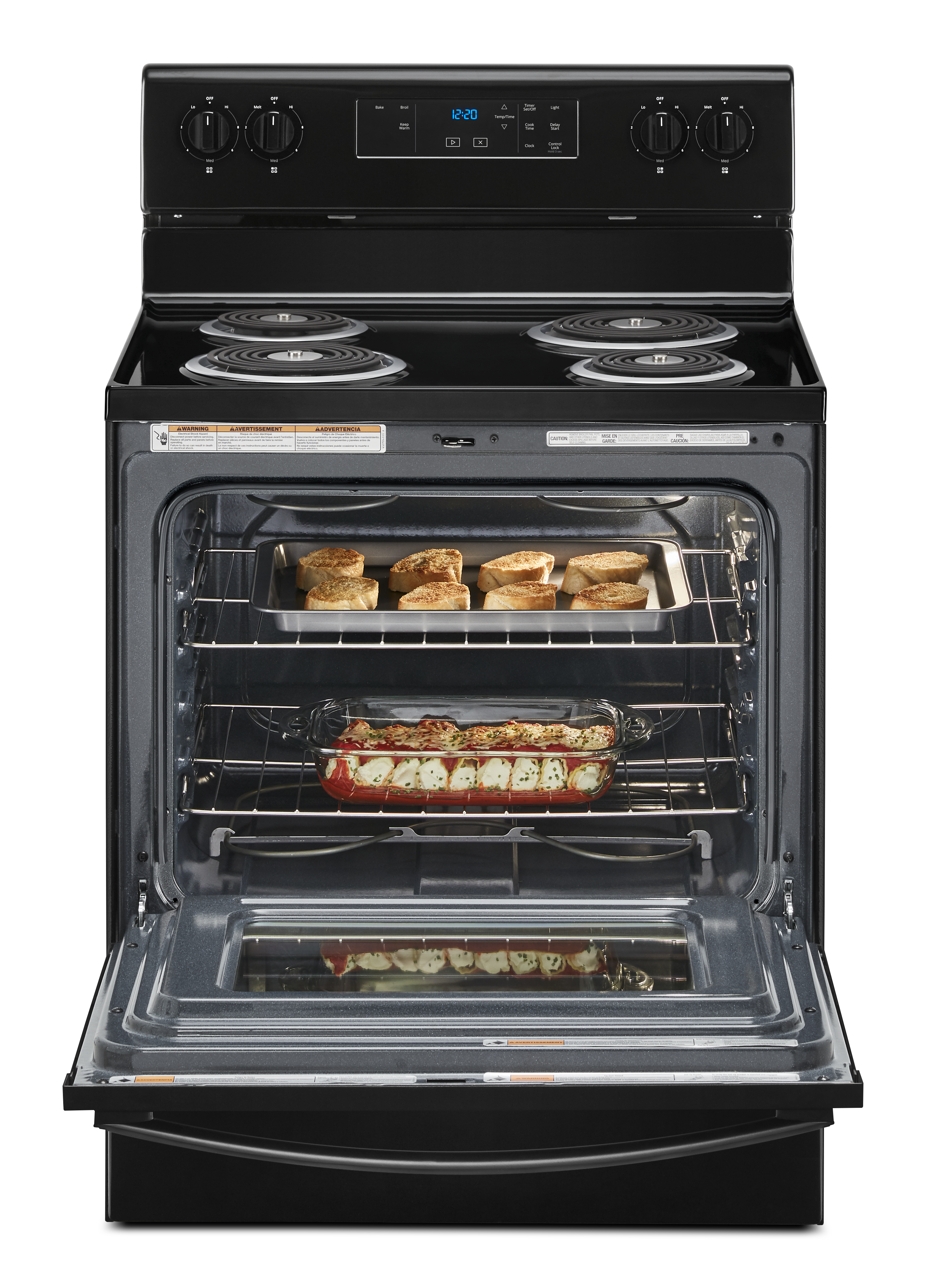 Whirlpool 30" Black Freestanding Electric Range with 5-in-1 Air Fry Oven