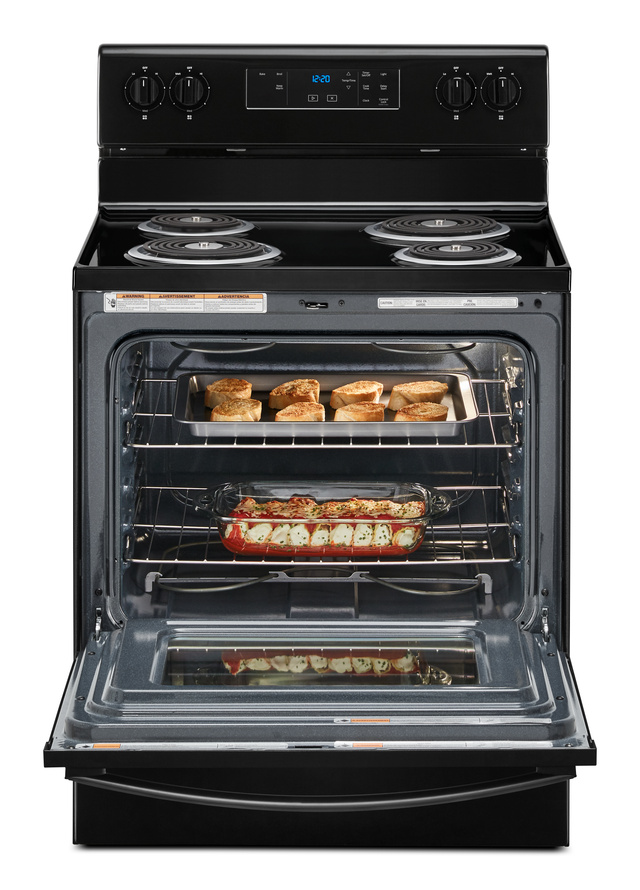 Whirlpool® 30" Black Freestanding Electric Range-2