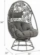 ACME Furniture Hikre 2-Piece Black/Charcoal Metal/Wicker Outdoor Conversation Set-2