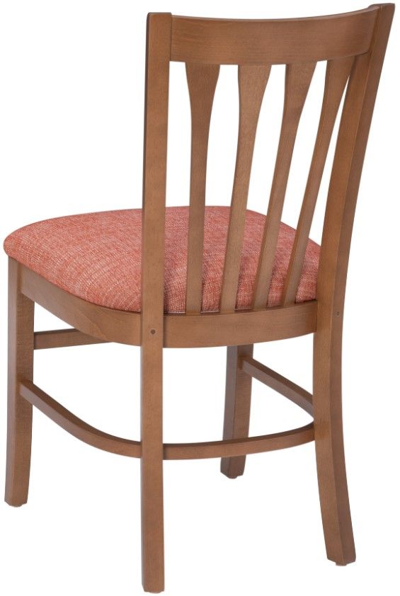 Linon Shelly 2-Piece Brown/Red Upholstered Dining Chair-3
