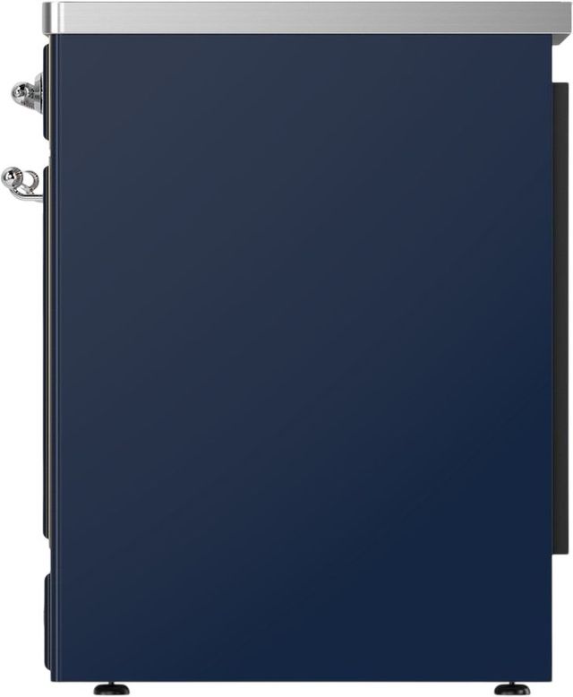Ilve® Majestic III 30" Midnight Blue Pro Style Induction Range with Triple Glass Door and Chrome Trim-3