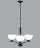 YHD Alta Peak Robust Coffee Brown 3-Light Chandelier-1