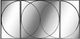 Crestview Collection Phelps 3-Piece Black Wall Mirror-0