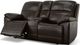 Flexsteel® Jackson Dark Brown Power Reclining Loveseat with Console and Power Headrests-3