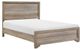 Lit à panneaux simple Lonan, brun clair, Mazin Furniture-1