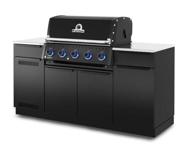 Broil King® Baron™ 520i Pro Shadow 5-Burner Black Built-In Liquid Propane Grill-3
