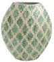 A & B Home Capiz Green/Tan Vase-0