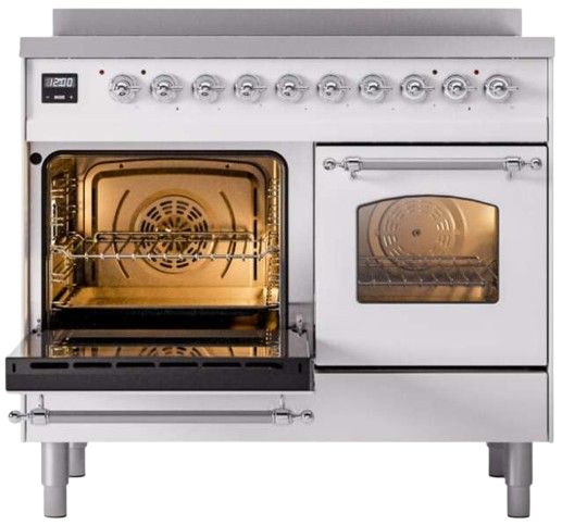 Ilve® Nostalgie II Series 40" Antique White Pro Style Induction Range-1