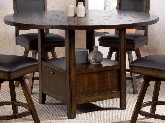 Urban Styles Furniture New Jersey 5-Piece Brown Counter Height Dining Set-2