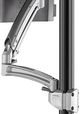 Chief® Kontour™ K1P Series Silver Dynamic Pole Mount Reduced Height, 1 Monitor-1