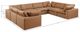 Meridian Furniture Comfy 8-Piece Cognac Modular Sectional Sofa-4