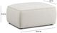 TOV Furniture Travie Sand Ottoman-2