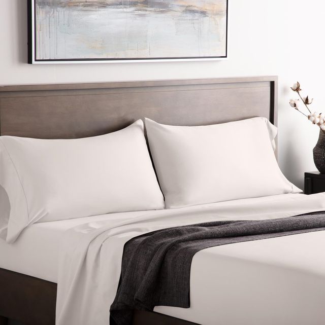 Malouf® Woven™ Ivory Brushed Microfiber Cot Sheet Set-1