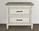 Bassett® Furniture Bella Aged Whitestone Wood Top Nightstand-2