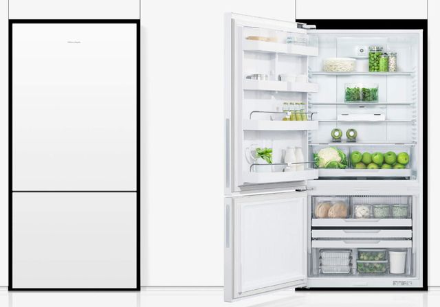 Fisher & Paykel Series 5 17.5 Cu. Ft. White Counter Depth Bottom Freezer Refrigerator-5