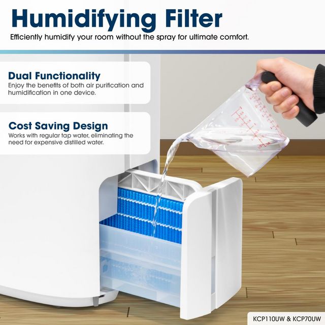 Sharp® White Smart Air Purifier and Humidifier-15