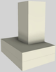Vent-A-Hood® 30" Biscuit Contemporary Wall Mounted Range Hood-3