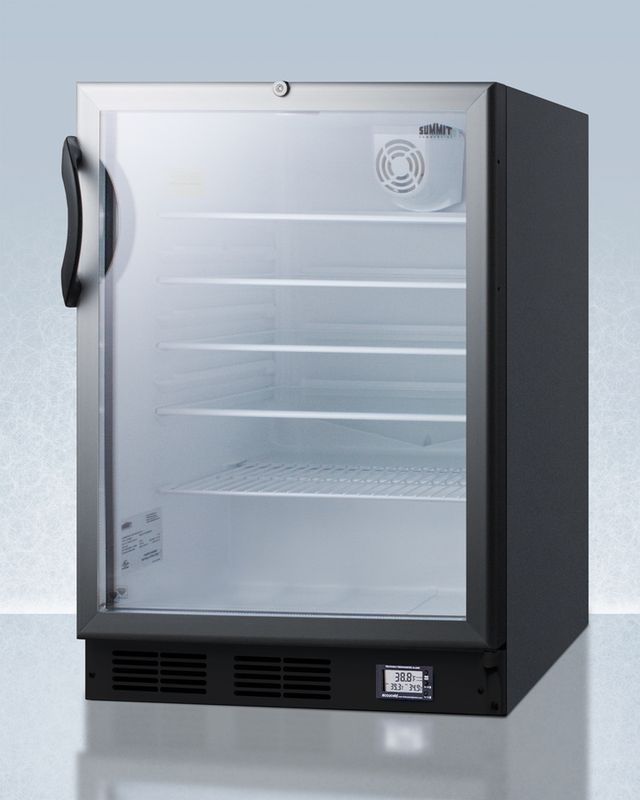 Accucold® by Summit® Nutrition Center Series 5.5 Cu. Ft. Black Beverage Center-1