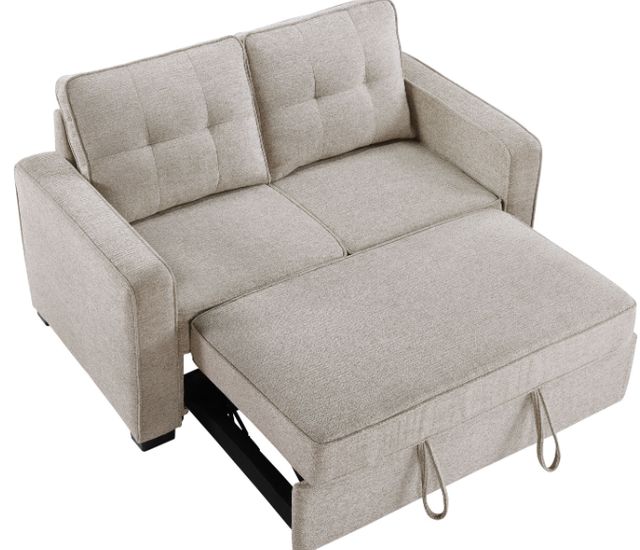 Steve Silver Co. Noah Tan Sleeper Loveseat-3