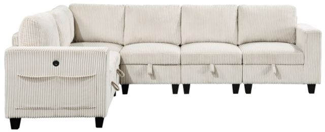 Homelegance® Walterboro 6-Piece Beige L-Shape Sectional-2