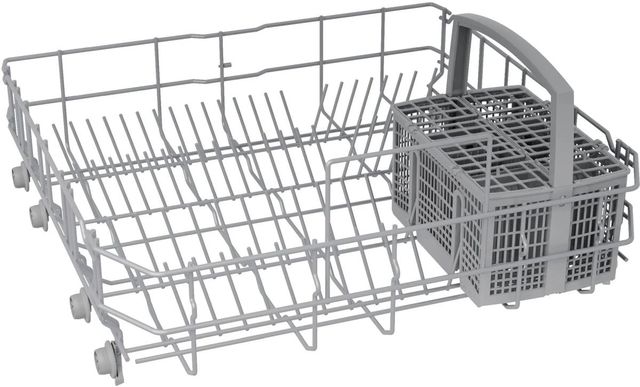 Bosch® 300 Series 24" White Front Control Built-In Dishwasher-1
