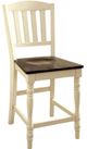 Furniture of America® Harrisburg 2-Piece Dark Oak/Vintage White Counter Chair Set-0