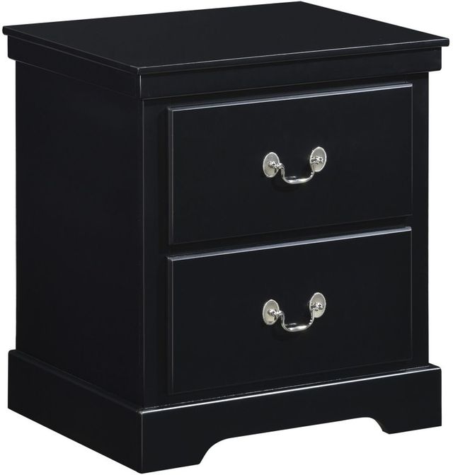 Mazin Furniture Seabright Black Nightstand-1
