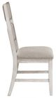 Homelegance® Savile Brushed Antique White/Light Gray Side Chair-3