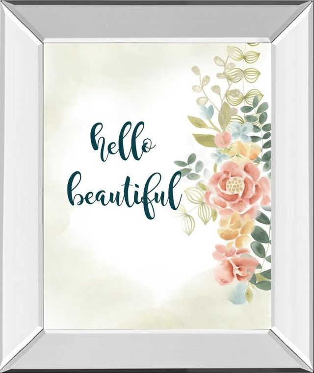 Classy Art Baby Girl I by Studio W Mirror Framed Wall Art-0