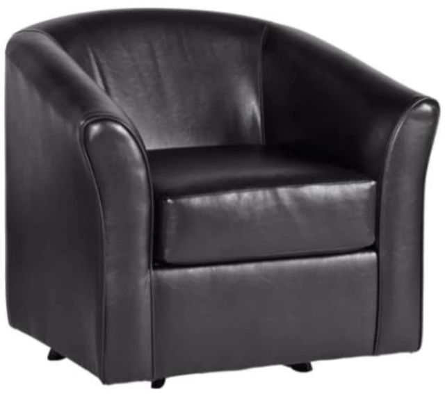 Hughes Furniture® 89 San Marino Chocolate Swivel Chair-0