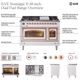 Ilve® Nostalgie II Series 48" Midnight Blue Pro Style Dual Fuel Range-4
