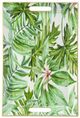 A & B Home Green Plastic Palm Print Rectangular Charger Plate-1