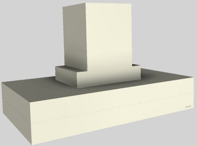 Vent-A-Hood® 48" Biscuit Contemporary Island Range Hood-3