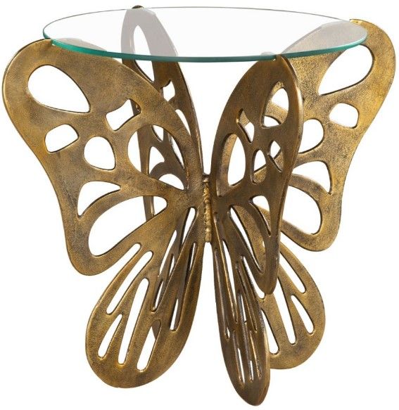 Zuo® Modern Motyl Gold Accent Table-0