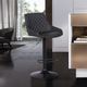 Armen Living Anibal Grey Adjustable Bar Stool-4
