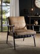 ACME Furniture Anzan Berham Chestnut/Matt Iron Accent Chair-1