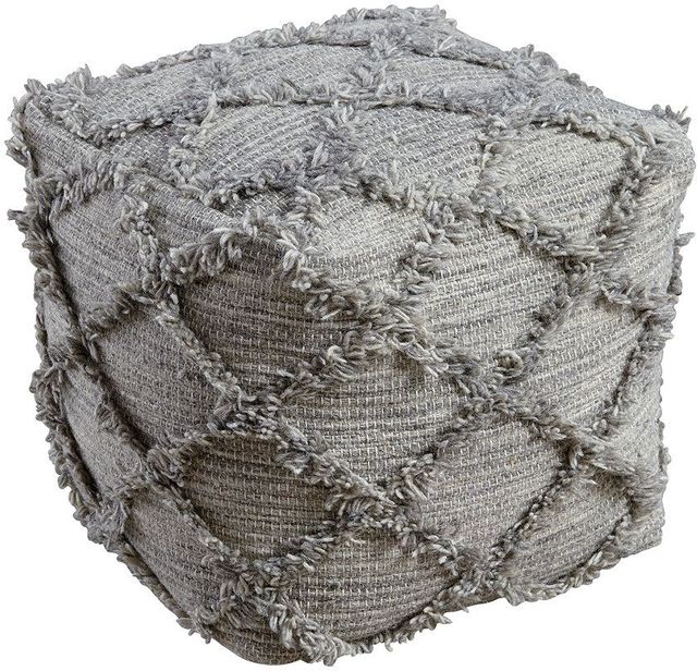 Signature Design by Ashley® Adelphie Natural Gray Pouf-0