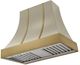 AGA Cascade 36" Fawn Wall Mounted Range Hood  with Antique Brass  Trim-0