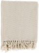 Surya Thelma Cream Throw Blanket-0