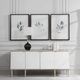 Uttermost® Emma Scarvey 3-Piece Simple Sage Framed Prints Set-1