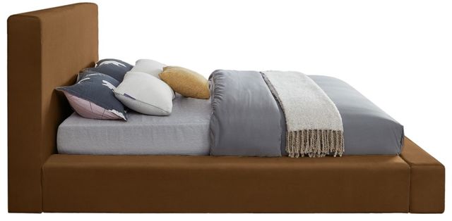 Meridian Furniture Dorian Saddle King Upholstered Panel Bed-2