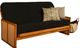 Kodiak Furniture Westport Canton Black/Honey Full Futon with Mattress-0