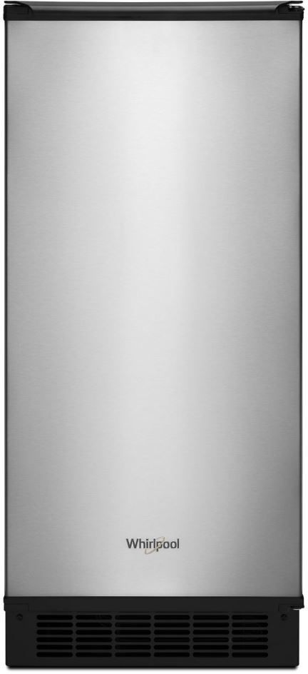 Whirlpool® 15" Stainless Steel Ice Maker-0