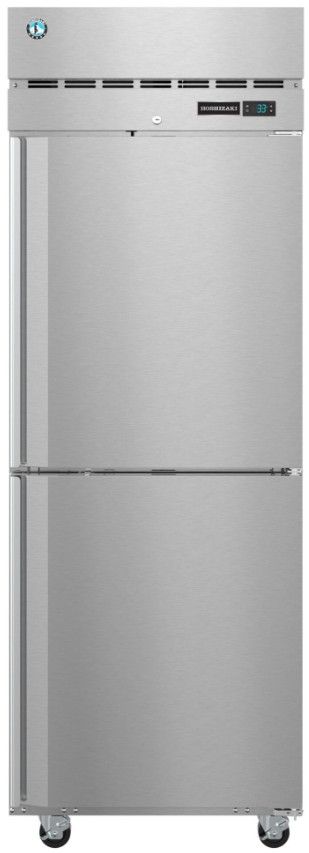 Hoshizaki Steelheart® 23.1 Cu. Ft. Stainless Steel Upright Freezer with Half Stainless Doors and Lock-0
