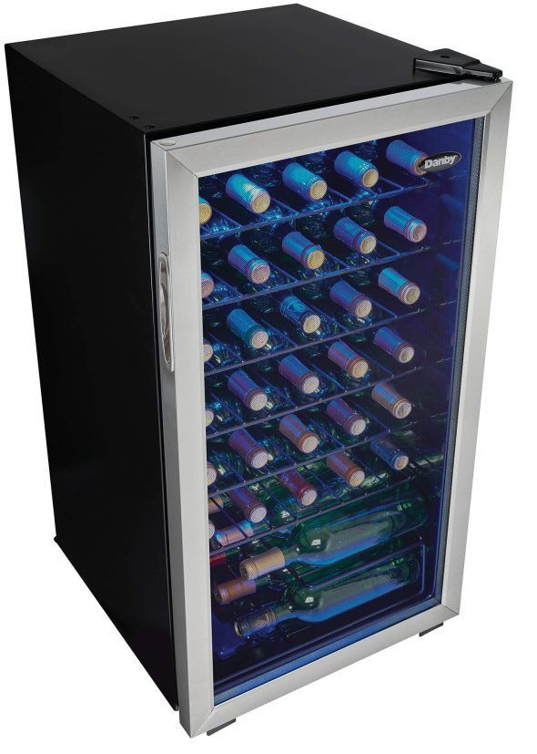 Danby® 18" Black Stainless Steel Wine Cooler-3