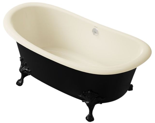 KOHLER® Artifacts™ Biscuit 66.13" X 32.5" Freestanding Bath-0